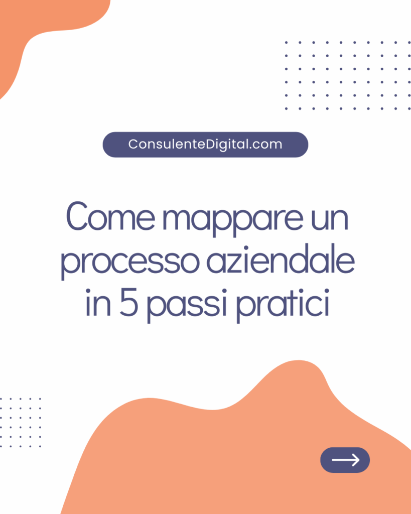 Come mappare un processo aziendale in 5 passi pratici